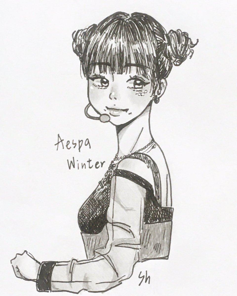 fishouo_0028's tweet photo. #aespa #WINTER #aespafanart #stepback #draw https://t.co/7SJjwbttmy