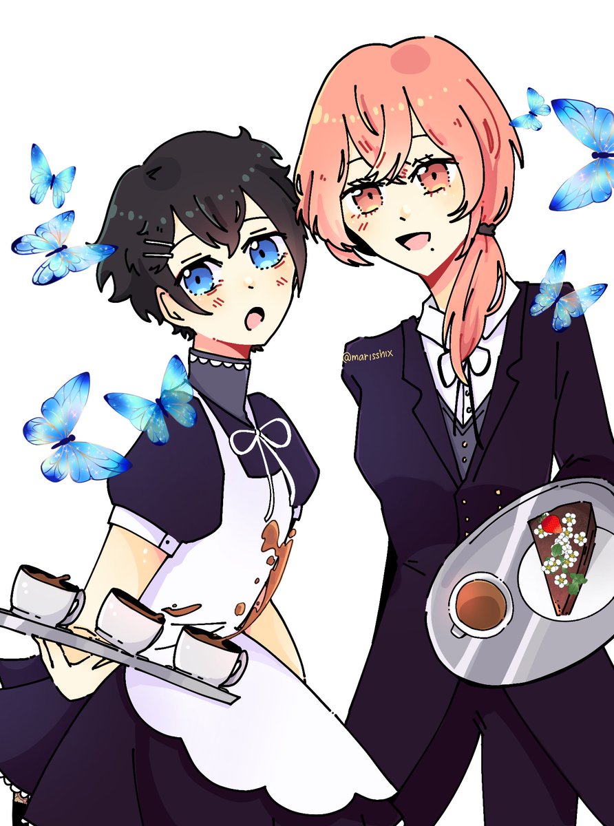 marisshix's tweet photo. ヒナ武, maid and butler 🦋💙 (※異性装)

#hinatake https://t.co/SgfdltspHz