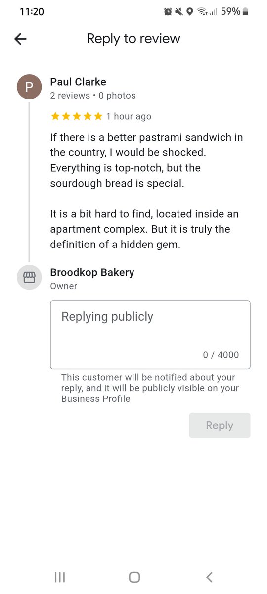 kevmeister357's tweet photo. @broodkopjhb - This is what your customers are saying and i couldn't agree more. You need to make people aware of your location.  I'm coming for my next sandwich. https://t.co/9oYuM7Gluf