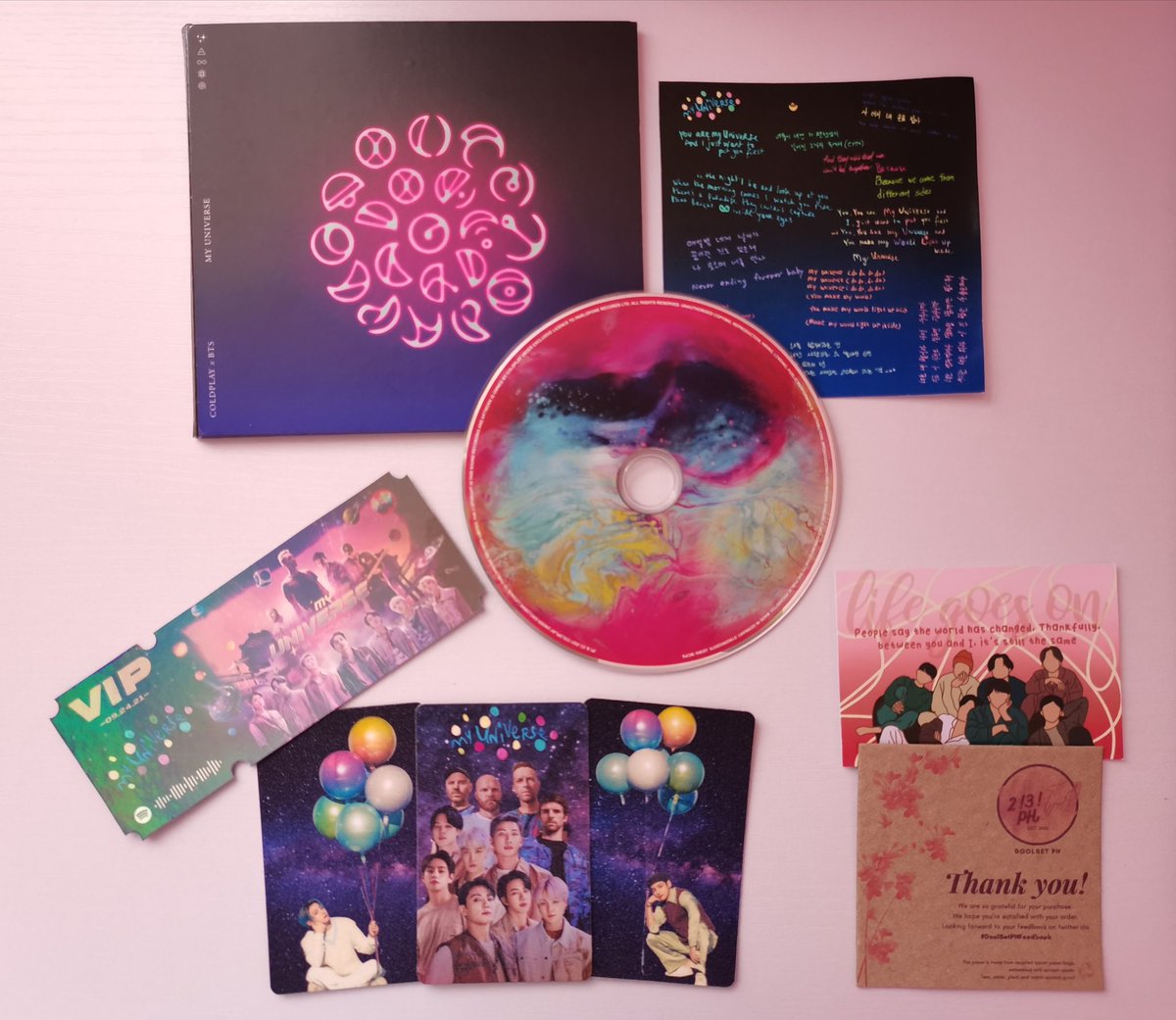 _V_Borahae's tweet photo. My Universe cd is finally here π
Tysm @doolsetPH for this GO!
Much appreciated the constant updates.
Super love the freebies too.
Till our next. π
β‘ #DoolSetPHFeedback β‘
#Tete_BreadHaul https://t.co/KBxknrlI1k