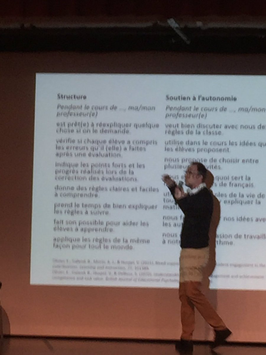 Les marges de manœuvre sur lesquelles on peut agir :
📌Structuration et  guidance ; clarifier les consignes et apporter du feed-back
📌Autonomie responsabilité : reconnaître les élèves comme personnes 
📌Implication soutien : se soucier des élèves 

<a href="/afae_fr/">A.F.A.E.</a> #AFAEBesac2022