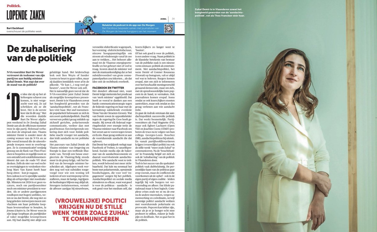 Zu_Demir's tweet photo. De ‘Zuhalisering’ van de politiek of louter een journalist die graag valse sprookjes schrijft? 🤷🏻‍♀️

👇🏻 Lees mijn reactie op een opvallend artikel in De Morgen: https://t.co/fw76LLPnNy https://t.co/d57Yr6hag0
