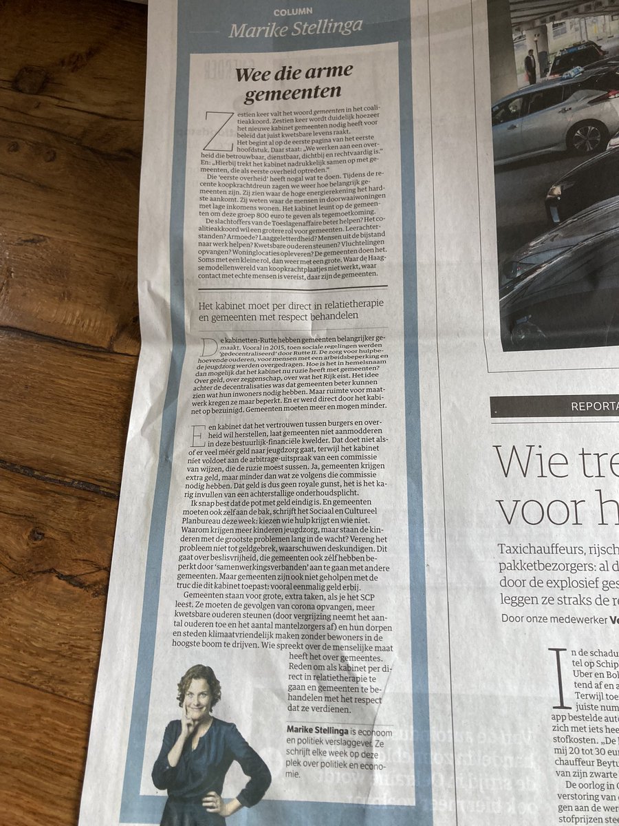 EvdMolen's tweet photo. Spijker op de kop! Kolom van @MStellinga #nrc https://t.co/vbcLwpovrB