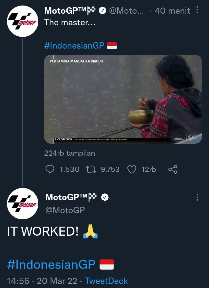 didepancangkir's tweet photo. @btsportmotogp This you rite? Just pls do not understimate our local culture to fixing something, if you dont want 'reprepan' when you sleep sir. https://t.co/vGC2yEEucd