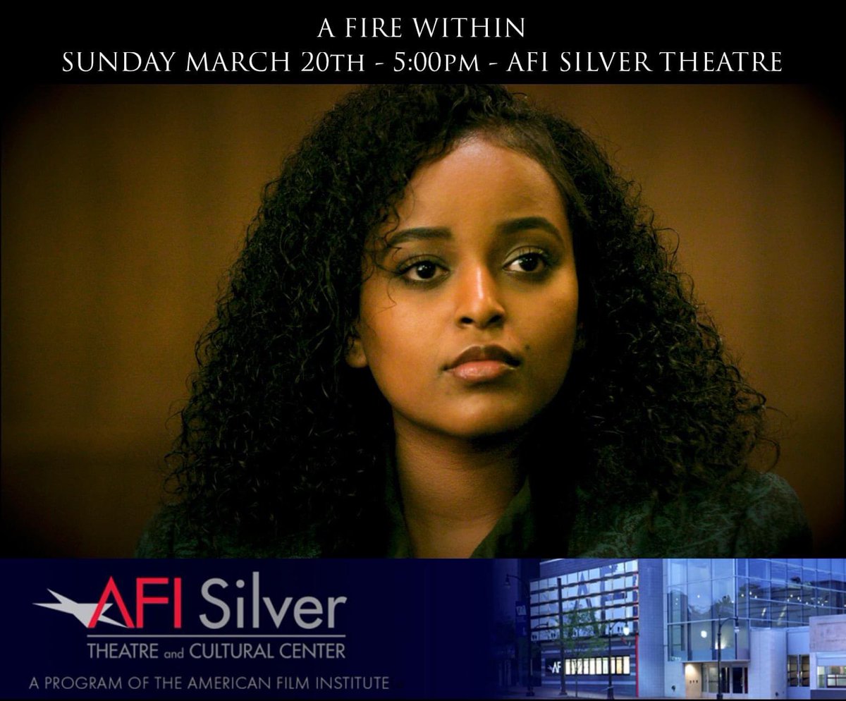 AFireWithinDoc's tweet image. "A FIRE WITHIN" WASHINGTON D.C. PREMIERE
AFI SILVER THEATER  TONIGHT! 5:00pm 
Get tix here! tinyurl.com/AFireWithin
 #newafricanfilmfestival #AFI #AFISilver #NAFF #NAFF2022 #AFireWithinDoc #WashingtonDC  #DCpremiere #dcevents  @AfWrldNwPrj #humanrights
@AFISilver @thechambaz