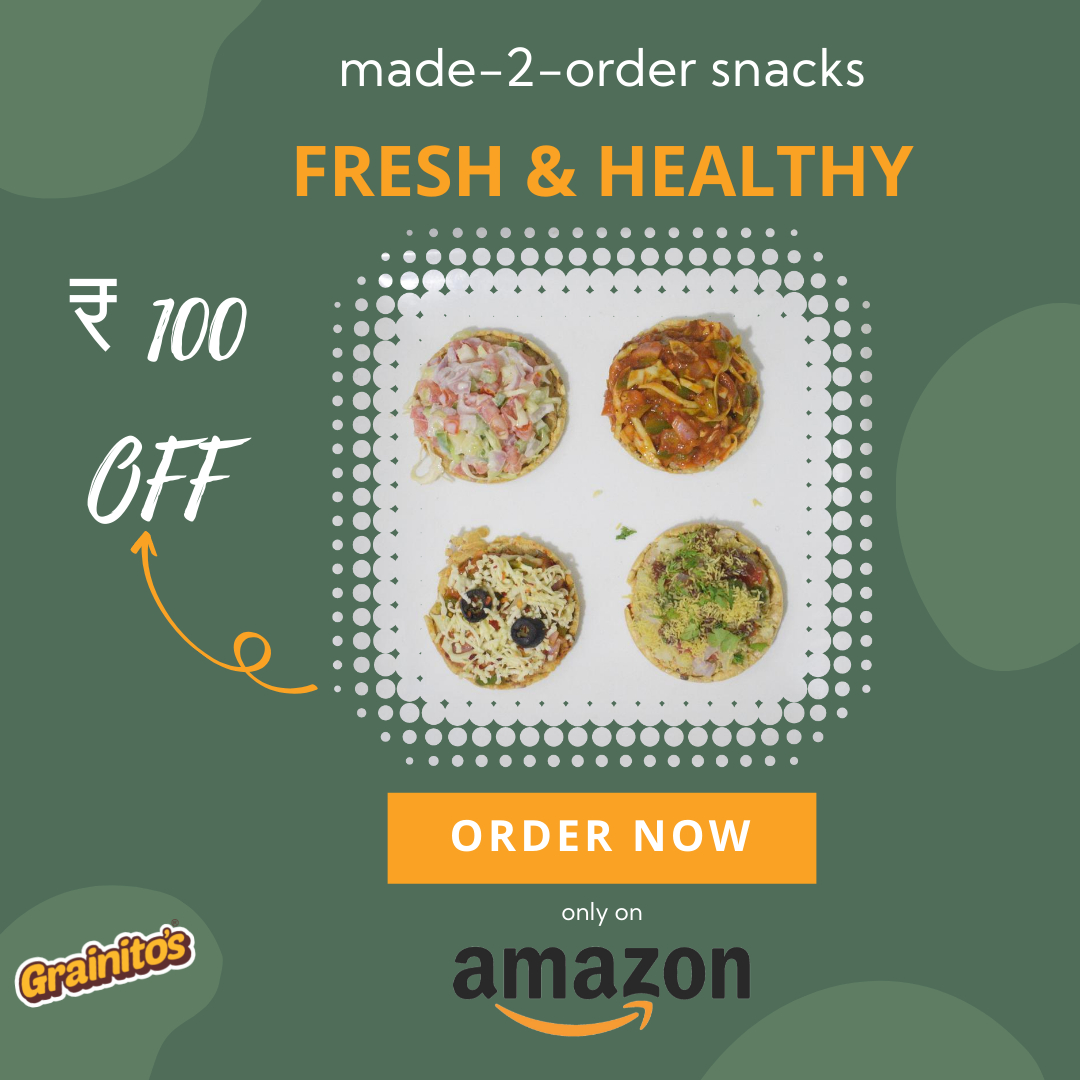 grainitos's tweet photo. #popped #HealthySnacks #made2order Rs 100 off only on @amazonindia https://t.co/cUgSwQUtLt