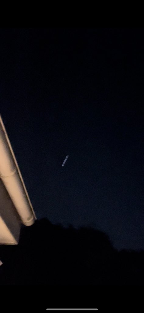 mattsmokem's tweet photo. @elonmusk Saw the satellites over Port Elizabeth South Africa last night. Thank you for the freak out. Unfortunately no abduction occurred 😑 Appreciate the inspiring entertainment! https://t.co/xw4vCuepdx