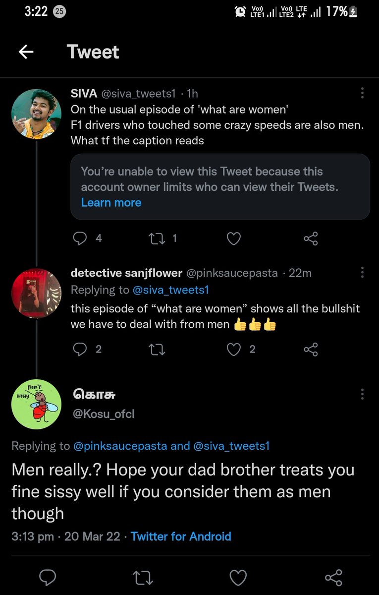 siva_tweets1's tweet photo. Even after blocking she's burning inside it seems 🤣🤣
My boi giving it @Kosu_ofcl

Adhana daa adhee dhaan 😁 https://t.co/ABd4WbJuD2