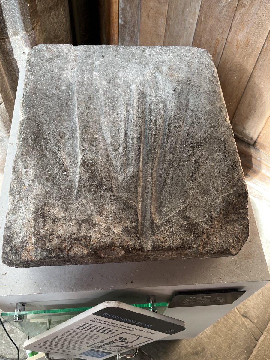 Barb_Drummond's tweet photo. #SharpeningStone #arrows #Agincourt #BreconCathedral #archaeology @jpwarchaeology https://t.co/xlZWV0eixl