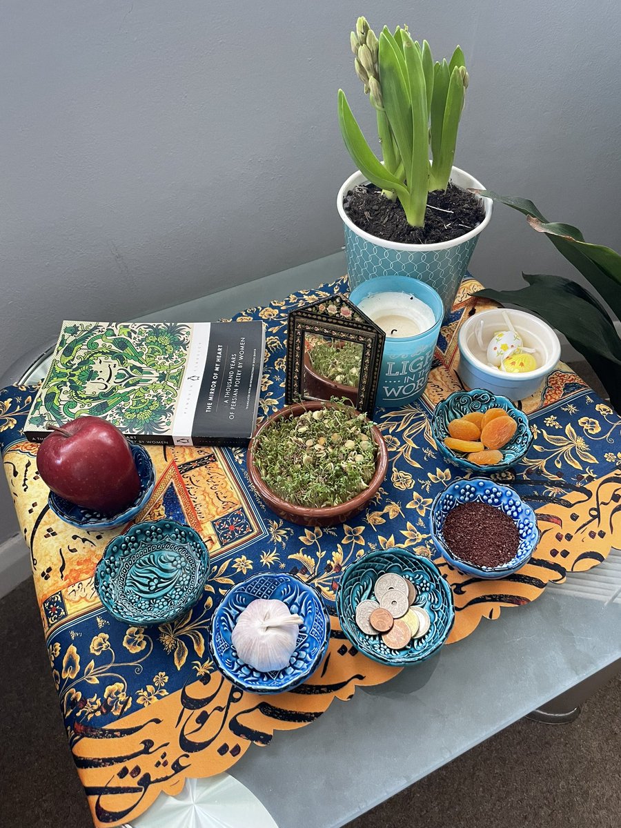 Happy Persian New Year and Spring Solstice! My very first haft sin table! 😍 #HaftSeen #Nowruz #PersianNewYear