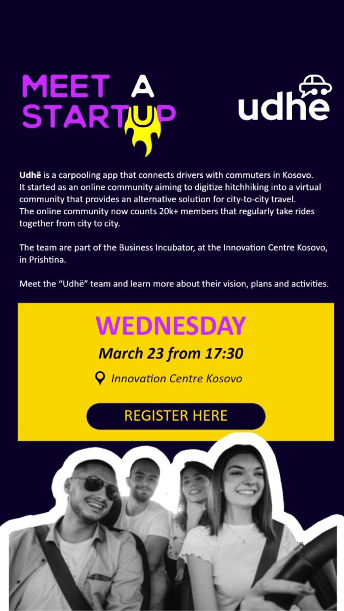 kosovadigjitale's tweet photo. Meet one of the most promising startups - Udhë. This Wednesday, from 5.30pm @ICKosovo https://t.co/DVfAJA5Mxz