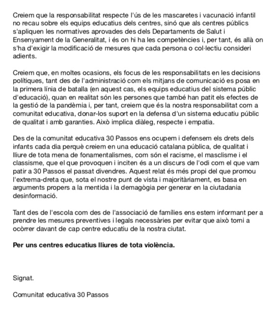 AF InstitutEscolaEls30passos tweet media