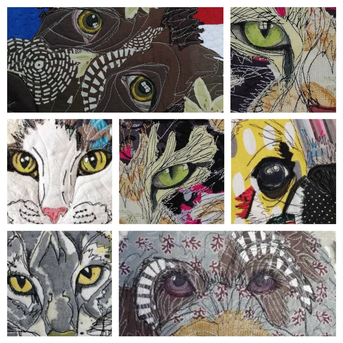 by_jobo's tweet photo. Did you know every time you gaze lovingly into your #dogs or #cats eyes, their levels of oxytocin “the love hormone” go up and so do yours? #patchworkpetportraits capture that look of love every time #ukgiftam #MHHSBD #SBS #handmadehour https://t.co/y4Ta4Puqr9 https://t.co/BHsSpuWdPf