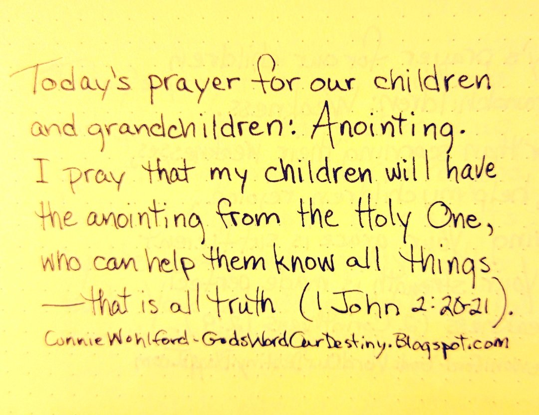 wohlford_connie's tweet image. Today  ...

#anointing #anointed #anoint #true #truth #HolyOne #know #GodsWordOurDestiny #prayforchildren