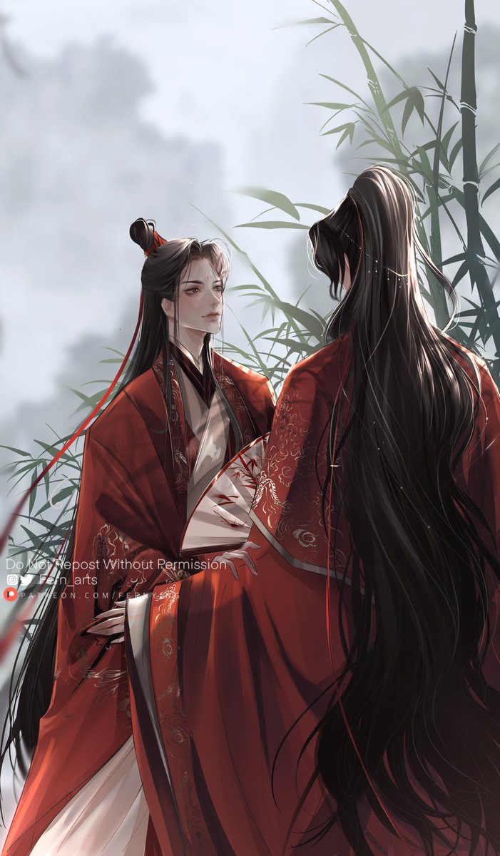 Fern_arts's tweet photo. “Shizun, you look really good in red”

#svsss #人渣反派自救系统 https://t.co/AsvTUJGyEW