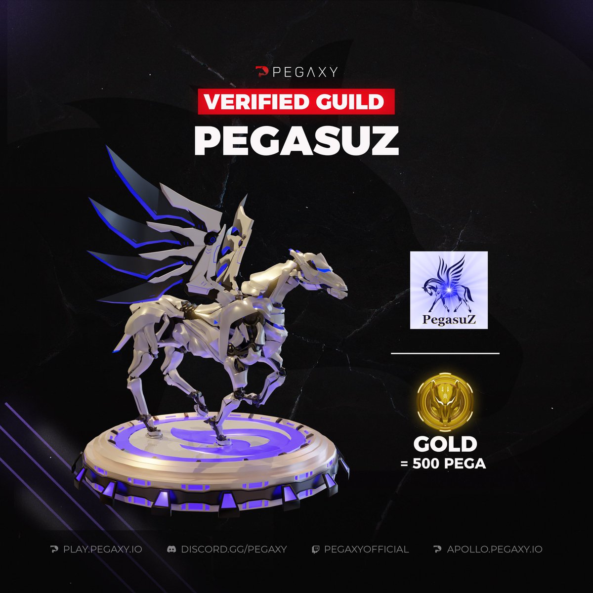 PegaxyOfficial's tweet photo. We're thrilled to announce the most recent round of Gold Verified Guilds.🥇

The Guild Verification process ensures that a guild has taken the necessary steps to verify themselves as a great resource for players, both new and experienced. Okay https://t.co/wQpxzRJjeH