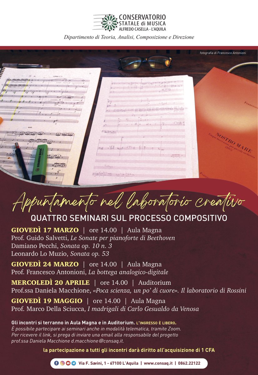 urteilskraft71's tweet photo. Meeting after the concert with the students in L'Aquila. Indeed, in good company
#composerlife #teachingcreativity https://t.co/hIZYi5GmPr