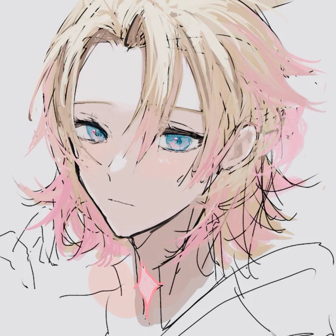 全部ピンクもいいけどグラデーションも可愛いよねっていう落書き…おやすみなさい🌸💤 