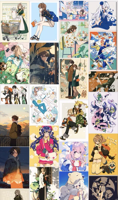 去年の後半から今年の3月までの絵、最新のほどすっきりしてきたと思う。 