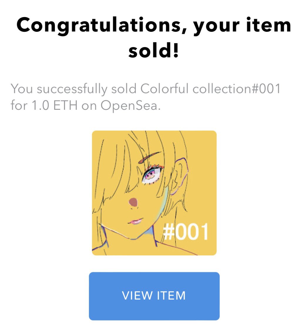 lupin9221's tweet photo. 凄くないですか🥹✨
0.01ETH→1ETHです🙈✨ https://t.co/VUa6EX4RG5