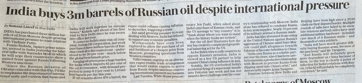 jameswoudhuysen's tweet photo. #ChinaUkraine? Both #Japan and #India much exercised. #Kishida has just failed to persuade #Modi even to mention #Ukraine at a press conference. But Washington and Delhi will still try to get along. Two fascinating reports @Future_Cities https://t.co/wqurW8Ox0t https://t.co/JNRevqtfe3
