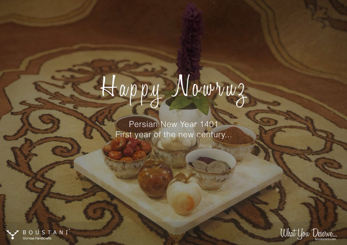 boustanico's tweet photo. Wishing a blessed and beautiful #Nowruz to all of you dear ones...
#PersianNewYear 1401, First year of the new century...

#نوروز
#HappyNowruz
#NowruzMobarak
#WhatYouDeserve
#ModernPersianRugs
#Boustani
#Boustanico https://t.co/SQHIEJywnU