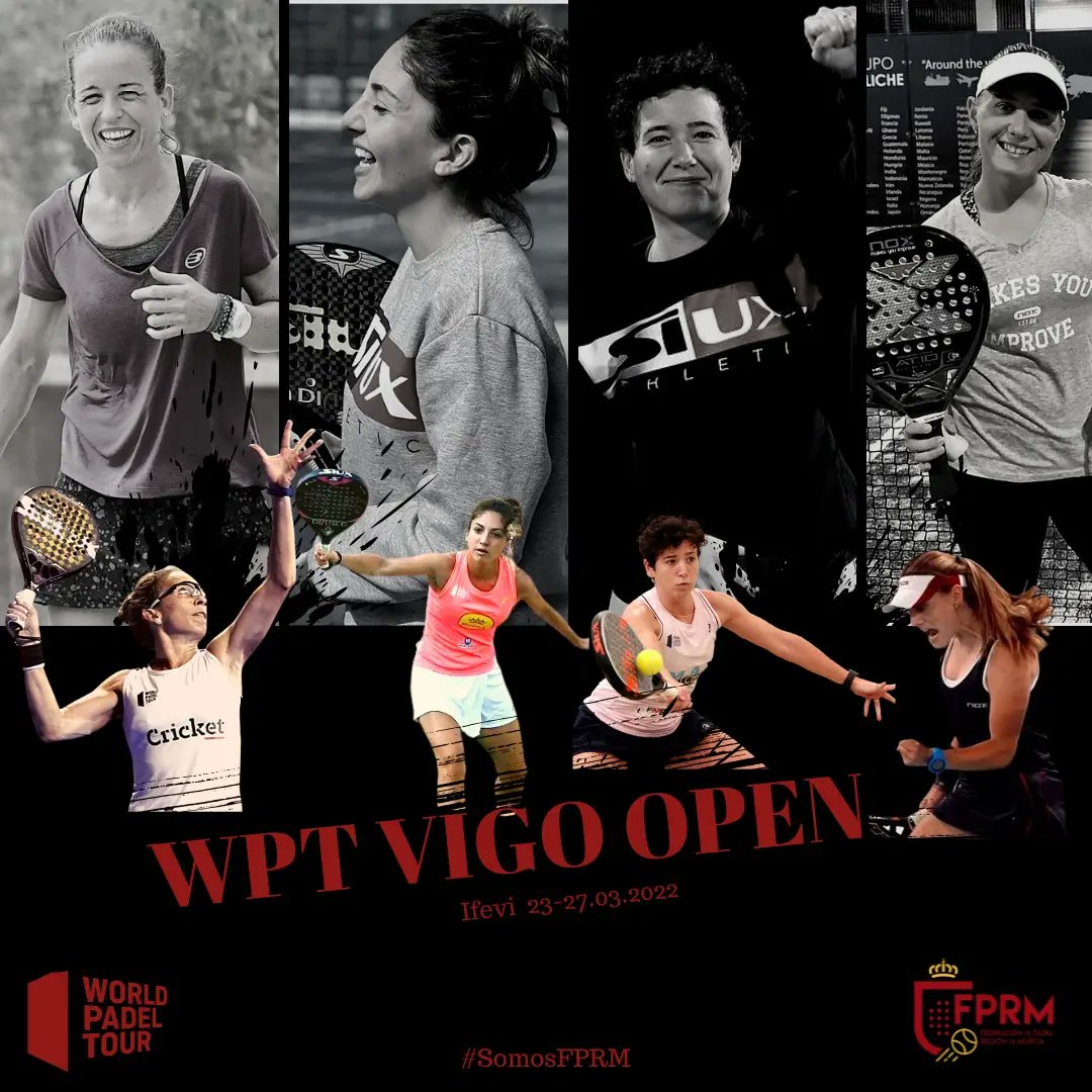 FedPadelMurcia's tweet photo. 😍 ¡HOY es EL DÍA!
⚡ ¡Arranca el #WPTVigoOpen🌊!
🆕Siguiremos de cerca los resultados de los partidos de nuestr@s jugador@s murcianos 🚹🚺
Desde la FPRM queremos desearos mucha suerte a tod@s!🍀💪
#WPTVigoOpen🌊 #SomosFPRM #deportesmurcia #RegióndeMurcia
#murcianicos🔛🔥 #FPRM https://t.co/mwg4gpCeun
