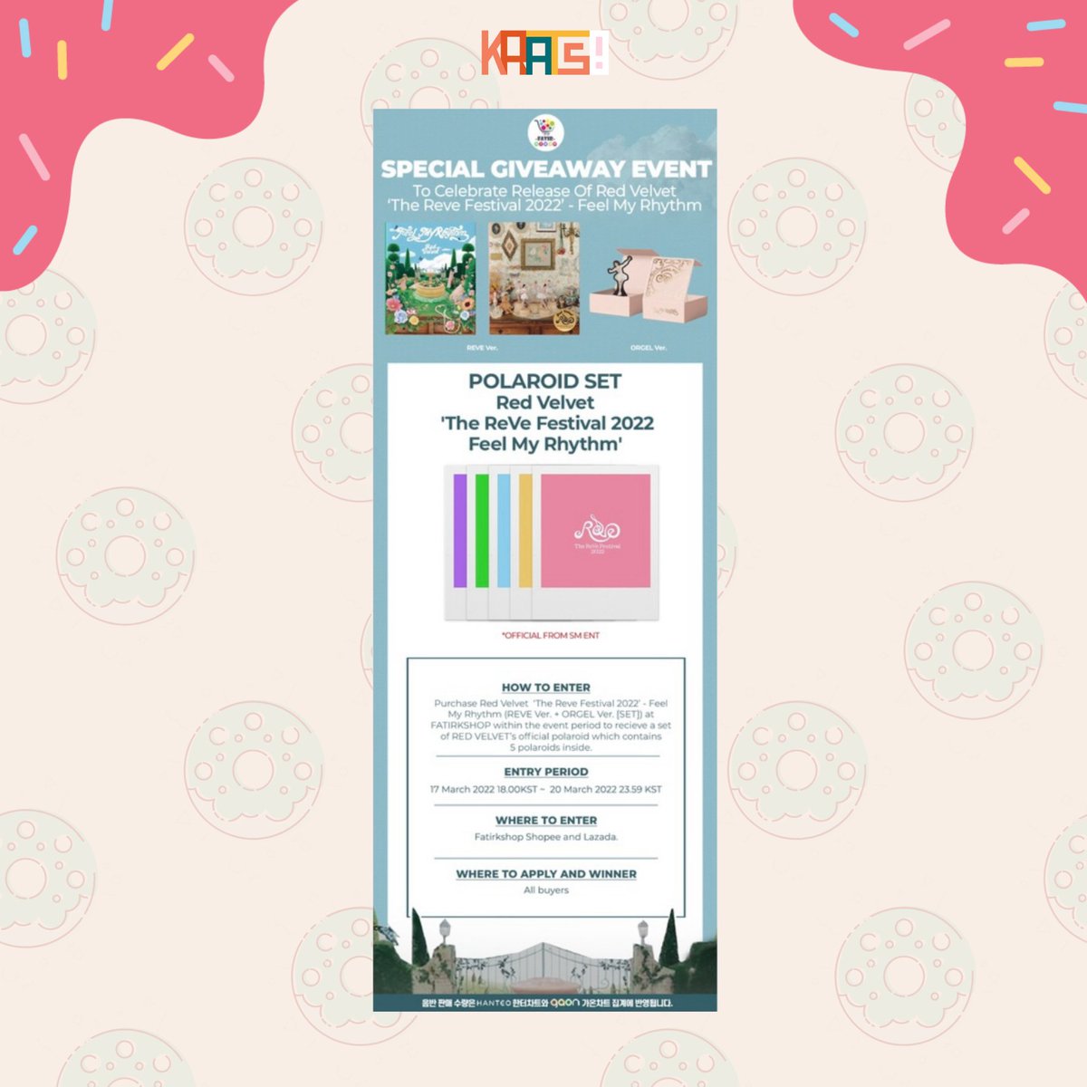 KratesPH's tweet photo. WTS LFB PH | #InTheKrates 

Red Velvet ‘The ReVe Festival 2022 - Feel My Rhythm’ Fatirkshop Polaroid Event Tingi

— Orgel &amp; Reve Random ver. ₱800 ea.
— Member Polaroid POB ₱200 ea.
— under FETA
— Will secure once all slots are taken!
— Reply “mine + member” to claim! https://t.co/ne9ut4HoDH