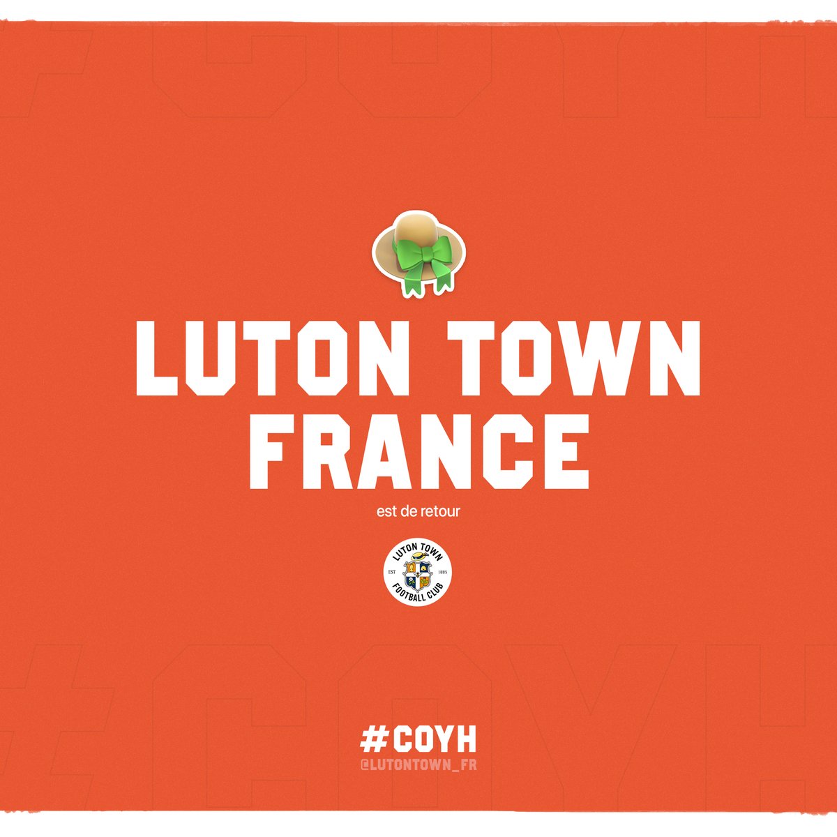 LutonTown_FR's tweet photo. 🥳 Luton Town France est de retour !
Après plus d'un an d'inactivité sur le compte, j'ai décidé de le reprendre pour vivre une fin de saison extraordinaire avec vous !
#COYH #LTFR 👒🧡
@freflchamp https://t.co/raKDVjZKwV