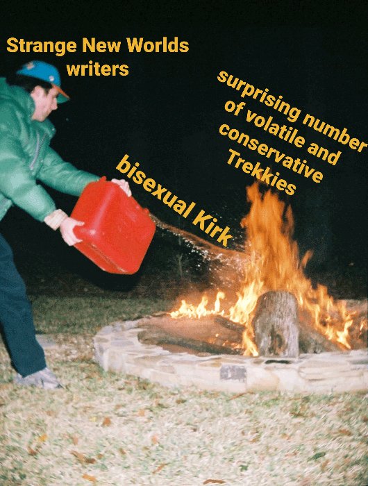 RedshirtG's tweet photo. If the rumors are true... #StrangeNewWorlds #StarTrekStrangeNewWorlds #CaptainKirk @StarTrekRoom https://t.co/Hyz818W3bT