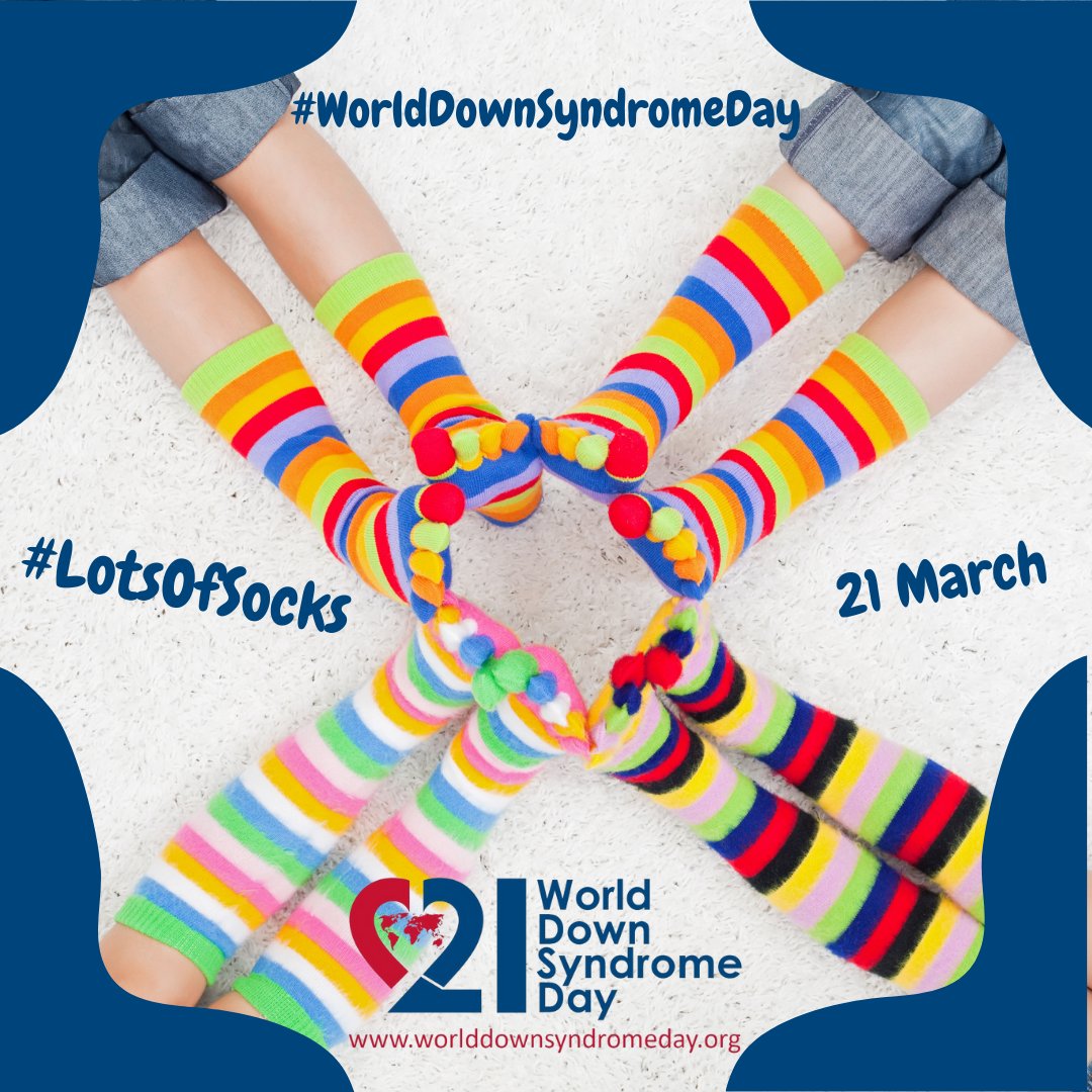 Send a reminder to your friends and coworkers, tomorrow is #LotsOfSocks day! Boring socks are banned!!! 😁 

We can't wait to see your #SockSelfie for #WorldDownSyndromeDay
We will share our favourites right here!
