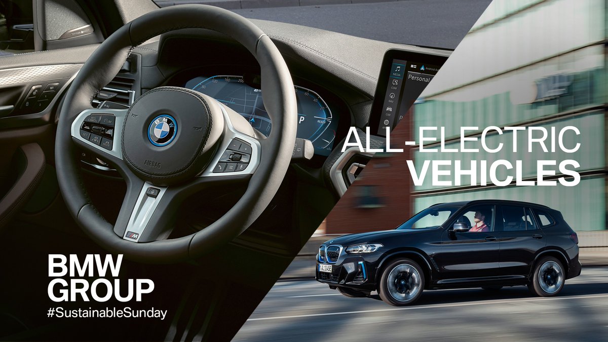 BMWGroup's tweet photo. All electric ⚡️. From 2025 onwards, we plan to increase delivery of fully electric vehicles by 50% with the Neue Klasse: https://t.co/TXWSnpSFi9 #BMWGroup #SustainableSunday https://t.co/L6FiU2xW8C