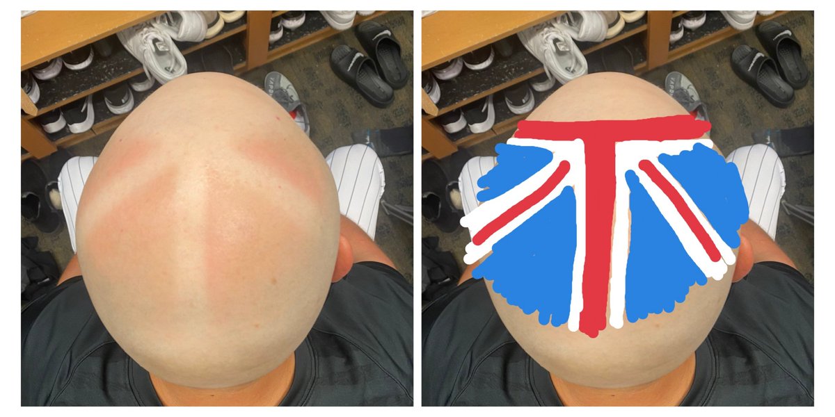 TitchGS's tweet photo. No denying the international appeal of baseball! Nice of @Burgatron13 to be in full support of the London series 2023! 🙌😂
#LondonSeries23 #MLBLondon23 #MLB #MLBEurope #springtraining #MeshCaps #BaseballProblems https://t.co/WZGbUadWZR