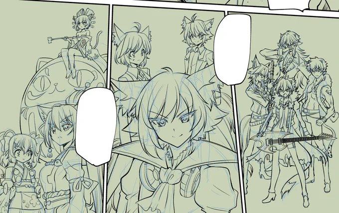 シンガントラクロ徒然揃い踏みのカットです
どのキャラもデザインがほんとにすんばらしいのじゃよなあ
#SB69 #SHOWBYROCK 