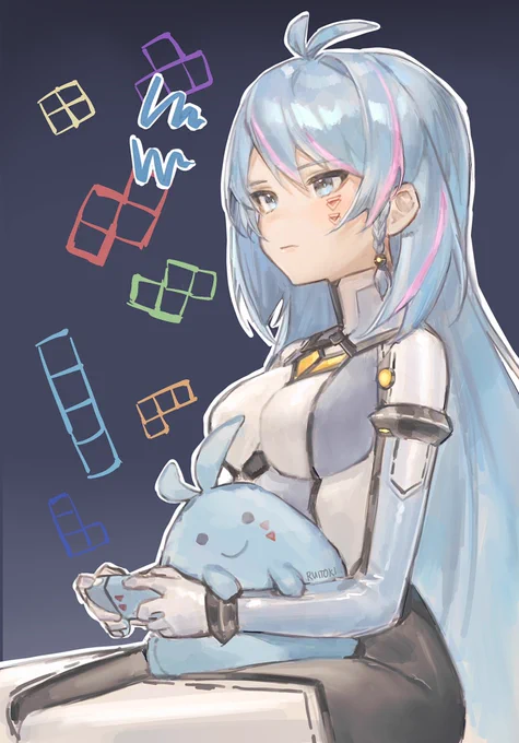 Σ(-᷅_-᷄๑)
#Azura_Art 