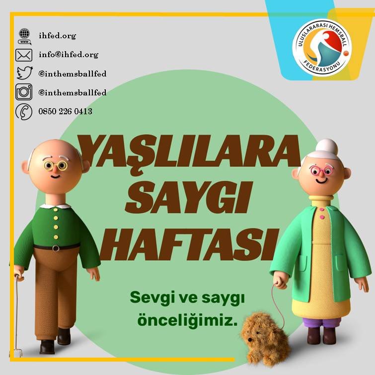 Yaşlılar Haftası Kutlu Olsun. Sevgi ve saygıyla #hemsball #turkishsport #sport  #uhf #internationalhemsballfederation <a href="/hemsball/">Hemsball</a> <a href="/gencliksporbak/">Gençlik ve Spor Bakanlığı 🇹🇷</a>