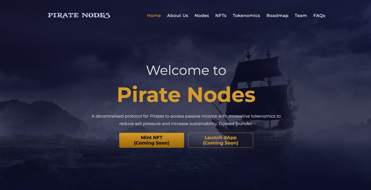 PirateNodes's tweet photo. We've released our website and whitepaper as soon as we launched. We want all the information to be accessible for Pirates.

Whitelist spots available through the Discord 👀

#NodeArmy #NodeLife #PirateNodes https://t.co/n77MvTHpYt