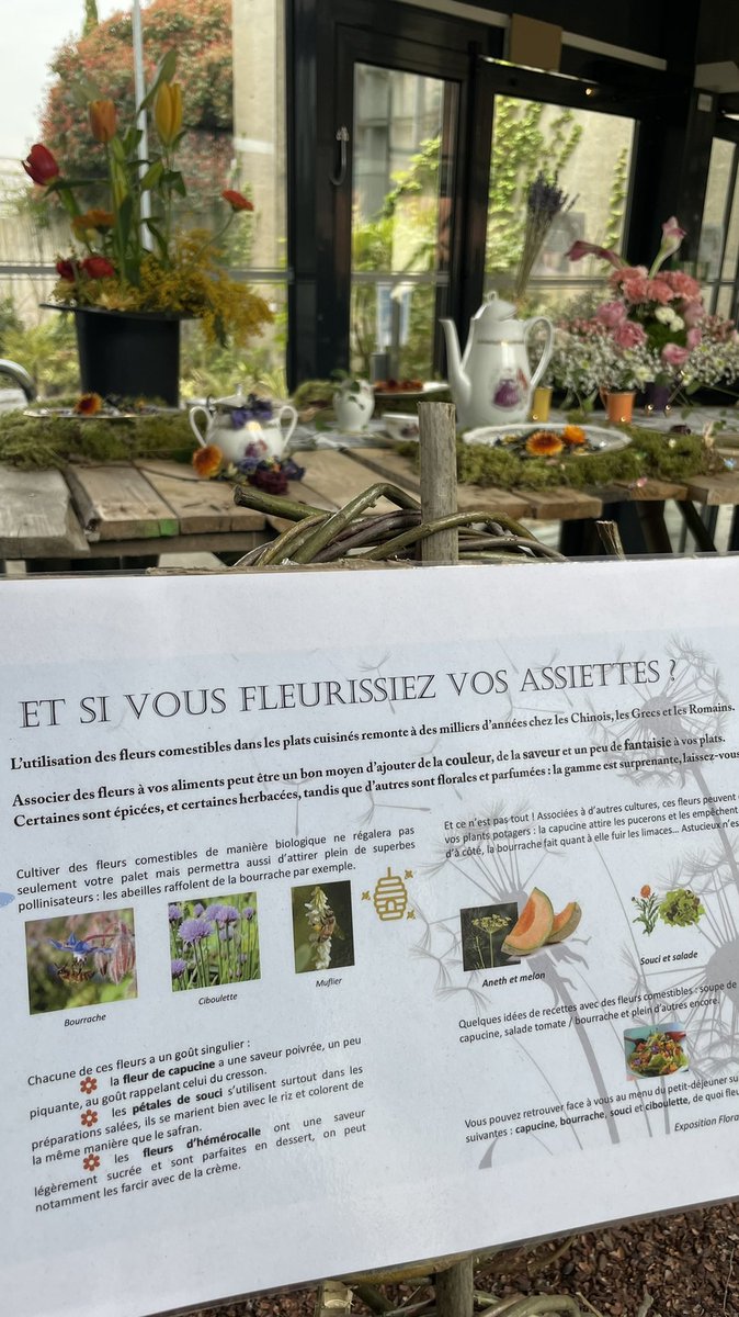 FoodAngers's tweet photo. Au menu de ce jour du #printemps, les appétissantes créations de l’@ExpoFlo par les étudiants @agrocampusouest #Angers 🧁🌺🌸 #supernature 
À voir jusqu’à ce soir ! https://t.co/zKDh5LybXp
