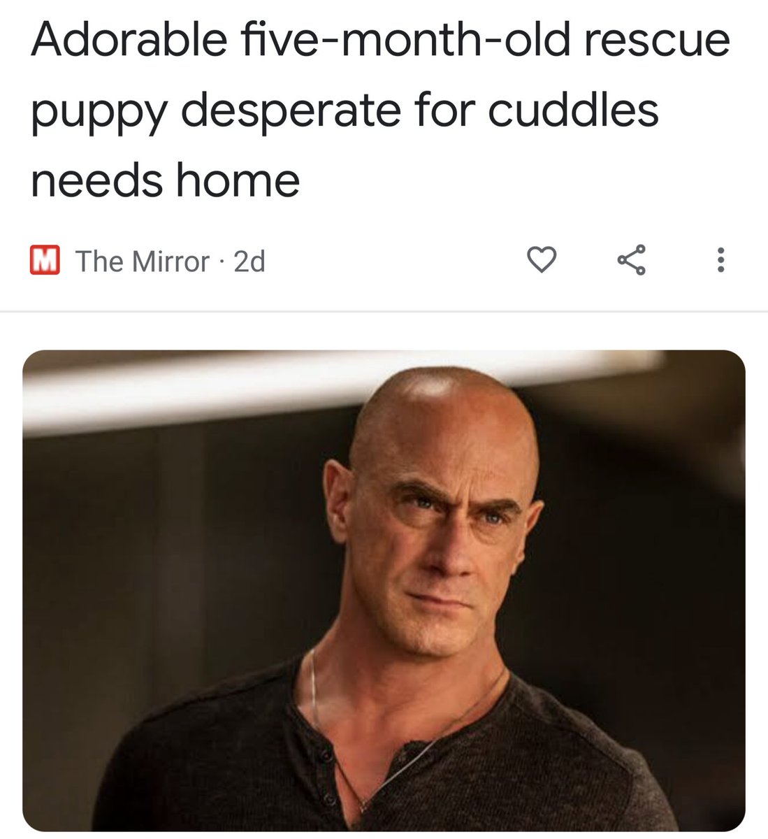 tinymusing's tweet image. Oh go on then @Chris_Meloni if you insist.