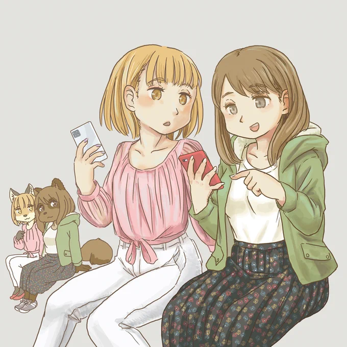 キツネ顔とタヌキ顔 