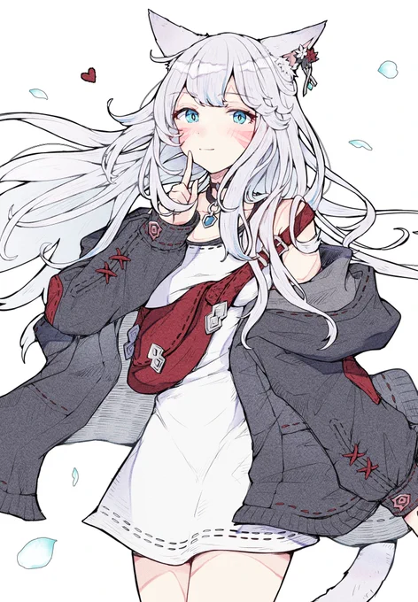 表情の違うバージョンも。。!☺️

#ミコッテ #FF14イラスト #FF14art #FF14 