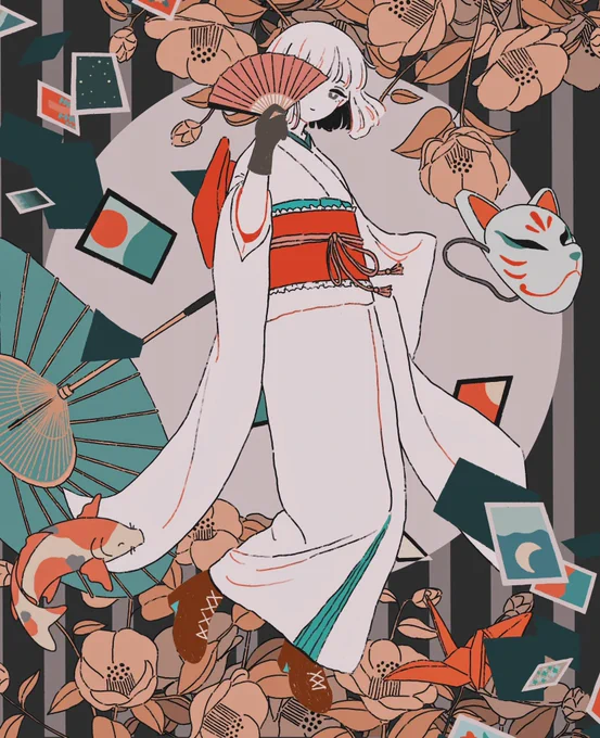 #春の創作クラスターフォロー祭り
ちょっとレトロで不思議な世界を描くのが好きです🎴 