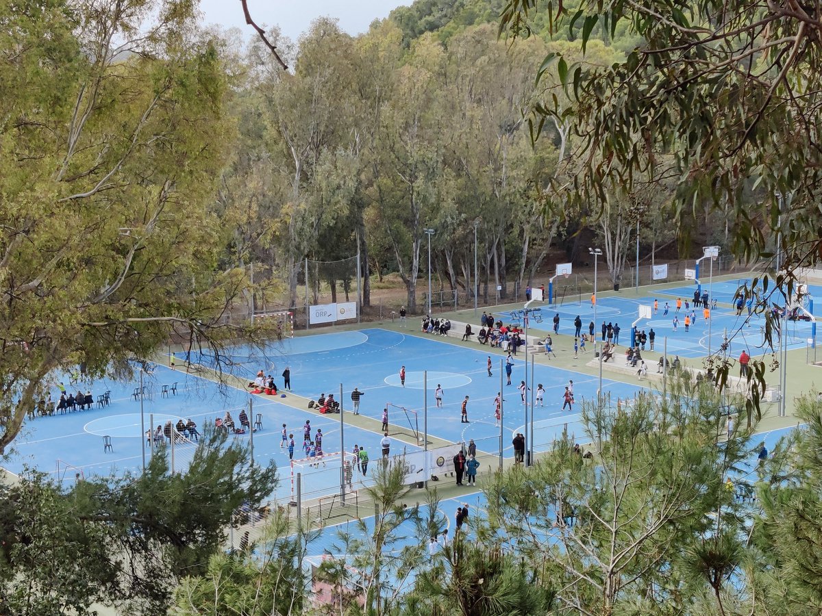 FABM_Malaga's tweet photo. Tercera jornada Benjamín, 6 pistas, más de 50 equipos, más de 400 niños y niñas, padres madres, entrenadores. Gracias a @ED_FundacionSMV por su colaboración en la organización y al resto de clubes por la participación
#balonmano #minibalonmano #handball #deporte #malaga https://t.co/vJf2jA51SM