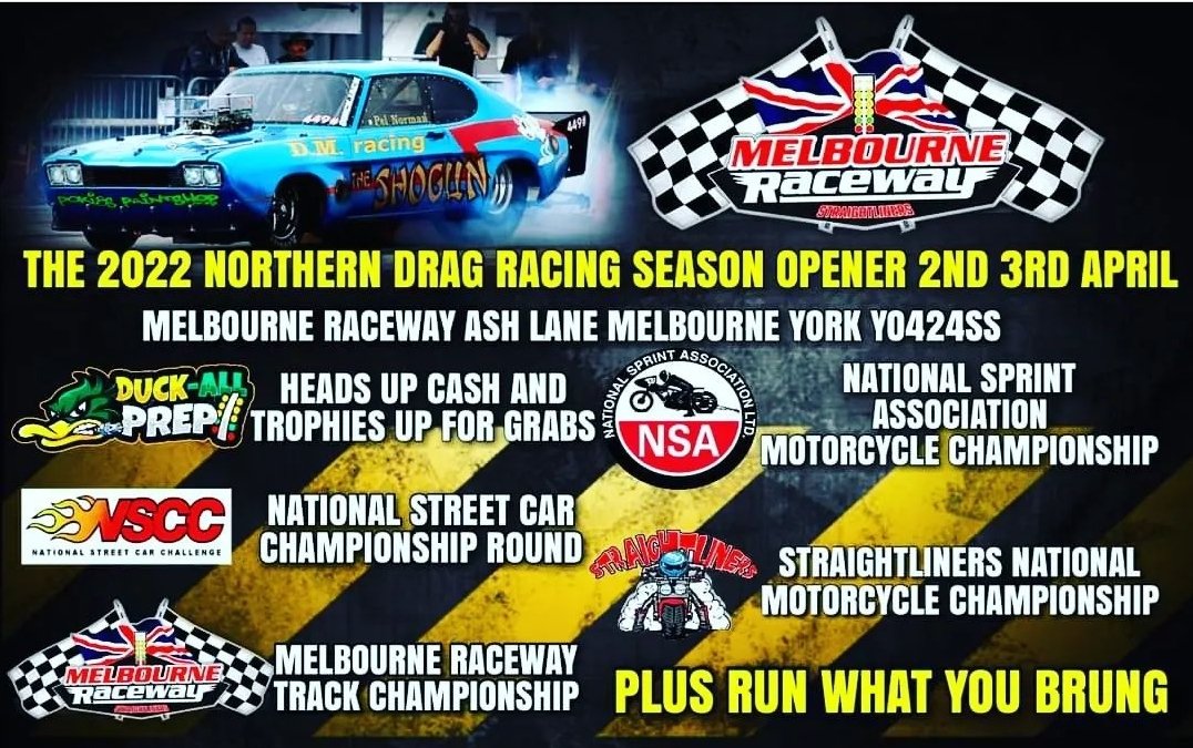 MelbourneRace1's tweet image. 2022 is going to be a Fantastic Race Year! 
#straightliners 
#dishforthraceway
#melbourneraceway 
#dragracinglife
