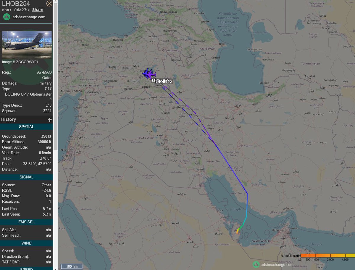 5472_nde's tweet photo. Pair of #QatarAF C17a over Turkey. 1047z https://t.co/amTwE1xO70