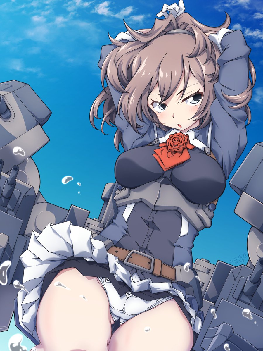 アイオワ(艦これ) 「三連休無くなっちゃったので過去絵を再掲しておきますね...⊂⌒~⊃。Д。)⊃
#」|547th_syのイラスト