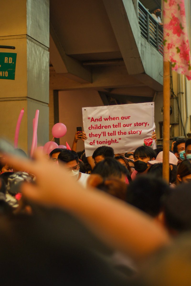 Tsikenpoli's tweet photo. Raise a glass “to all of us”

Tomorrow there’ll be more of us

Telling the story of tonight! 

#PASIGLaban #PasigForLeniKiko https://t.co/4U35wVhEtx