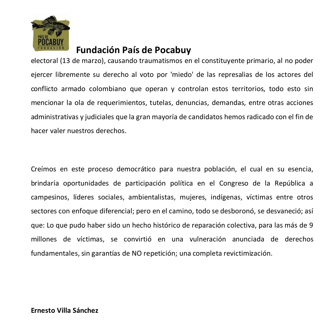 Ernestofidel80's tweet image. Les dejo por acá, la primera de una serie de columnas de opinión con relación a las Curules Especiales y Transitorias de Paz #Citrep   ¡Ganamos! Es la respuesta que le damos a los que nos preguntan ¿Cómo nos fué?
#LaOrdenEstabaDada #SinGarantías