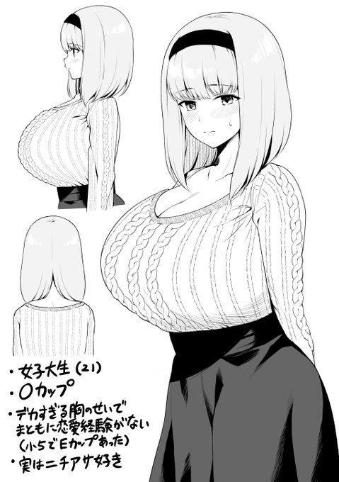 でっけぇおっぺぇが描きたくなったときのためのキャラを作ったぞ 