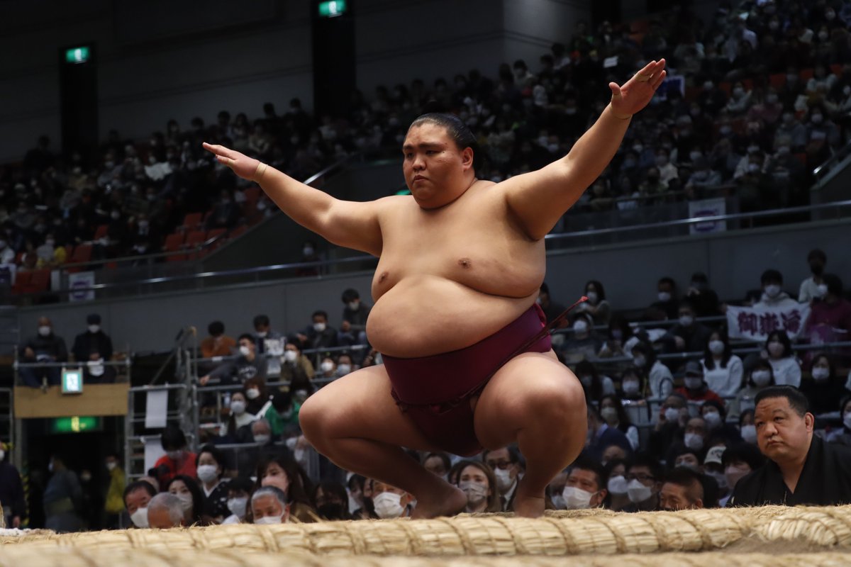 sumokyokai's tweet photo. ＜八日目の様子＞
髙安が8連勝でトップを走り、1敗で続くのは御嶽海、若隆景、琴ノ若の3人。

明日、九日目の取組→https://t.co/p1OkCCKseC
当日券はエディオンアリーナにて8:30より発売！
https://t.co/LGsPZjYqx3
前売券はお近くのセブン-イレブンでご購入ください。
#sumo #相撲 #春場所 #三月場所 https://t.co/6HY7W6xHYy